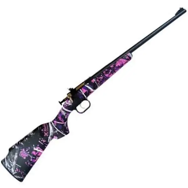 Crickett KSA2160 Crickett 22 LR 1 16.13″ Blued Muddy Girl Right Youth/Compact Hand