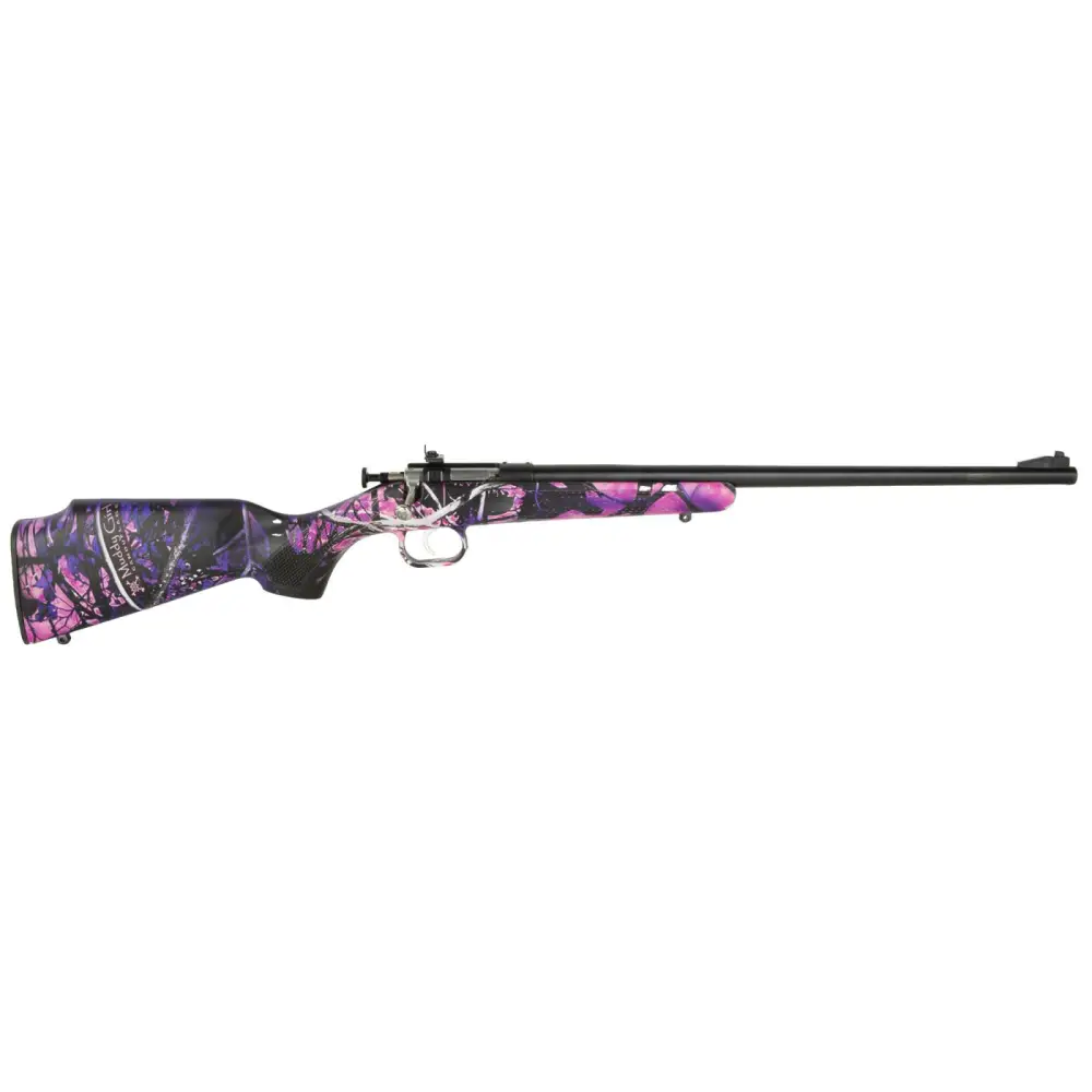 Crickett KSA2160BSC Crickett Package 22 LR 1 16.13″ Blued Muddy Girl Right Hand