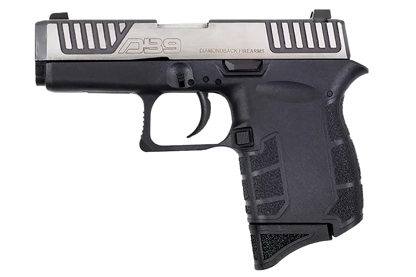Diamondback DB9MG DB9 Micro-Compact Single/Double 9mm Luger 3″ 6+1 Muddy Girl Polymer Grip Black