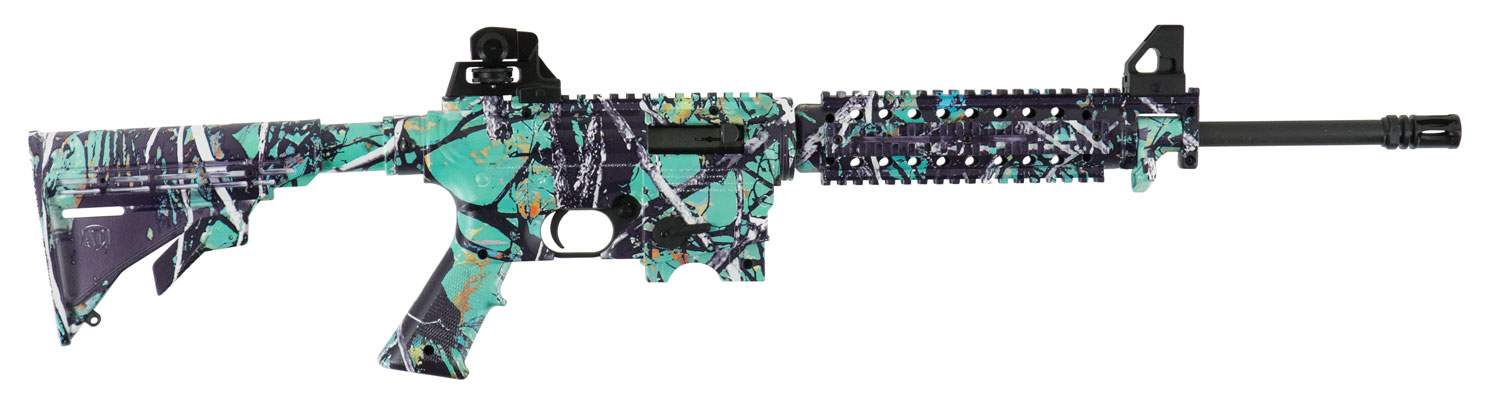 Mossberg 37244 715T Semi-Automatic 22 LR 16.25″ Blued 24+1 Adjustable Stock Aluminum Alloy Receiver with overall Muddy Girl Serenity Finish