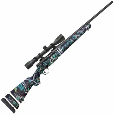 Mossberg Patriot Youth Super Bantam 6.5 Creedmoor 5+1 20″ 3-9x40mm Muddy Girl Serenity Fixed w/Adjustable LOP Stock Blued Right Hand