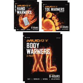 MUDDY DISPOSABLE WARMER VARIETY PACK / (2) EACH HAND TOE & XL WARMERS