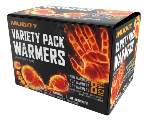 MUDDY WARMER BULK PACK / (8) EACH HAND TOE & XL WARMERS