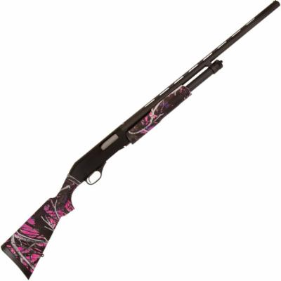Stevens 22561 320 Field Compact 20 Gauge 22″ 5+1 3″ Matte Black Muddy Girl Right Hand